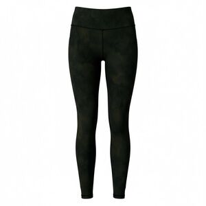 Athleta Leggings Dk Green/Blk Snakeskin Design High Rise Women's Small